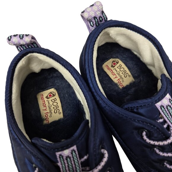 Bob's by Skechers Drift Puffer Loafers Women's Fleece Lined Comfy Winter Wear 7 - Picture 7 of 9